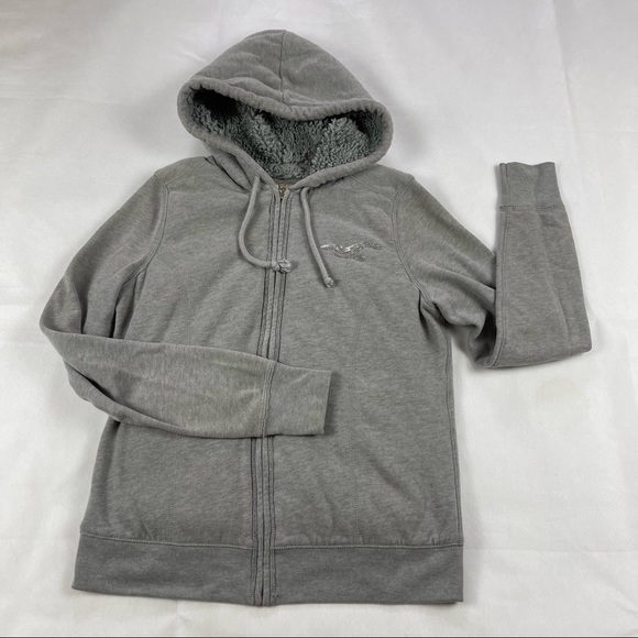 Hollister Women’s Sherpa-Lined Full Zip Hoodie size: Medium - Picture 3 of 13
